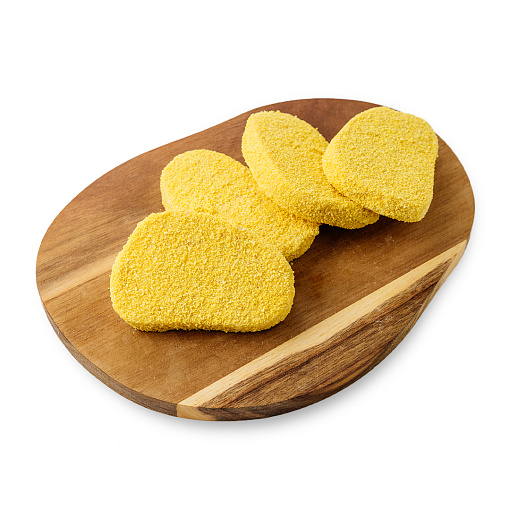 Село кормит шницель из куриного филе