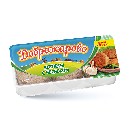 Котлеты с чесноком Доброжарово